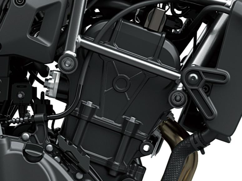 Δικύλινδρος κινητήρας παράλληλης διάταξης προερχόμενος από τη Ninja με ισχυρή απόδοση στις χαμηλές στροφές