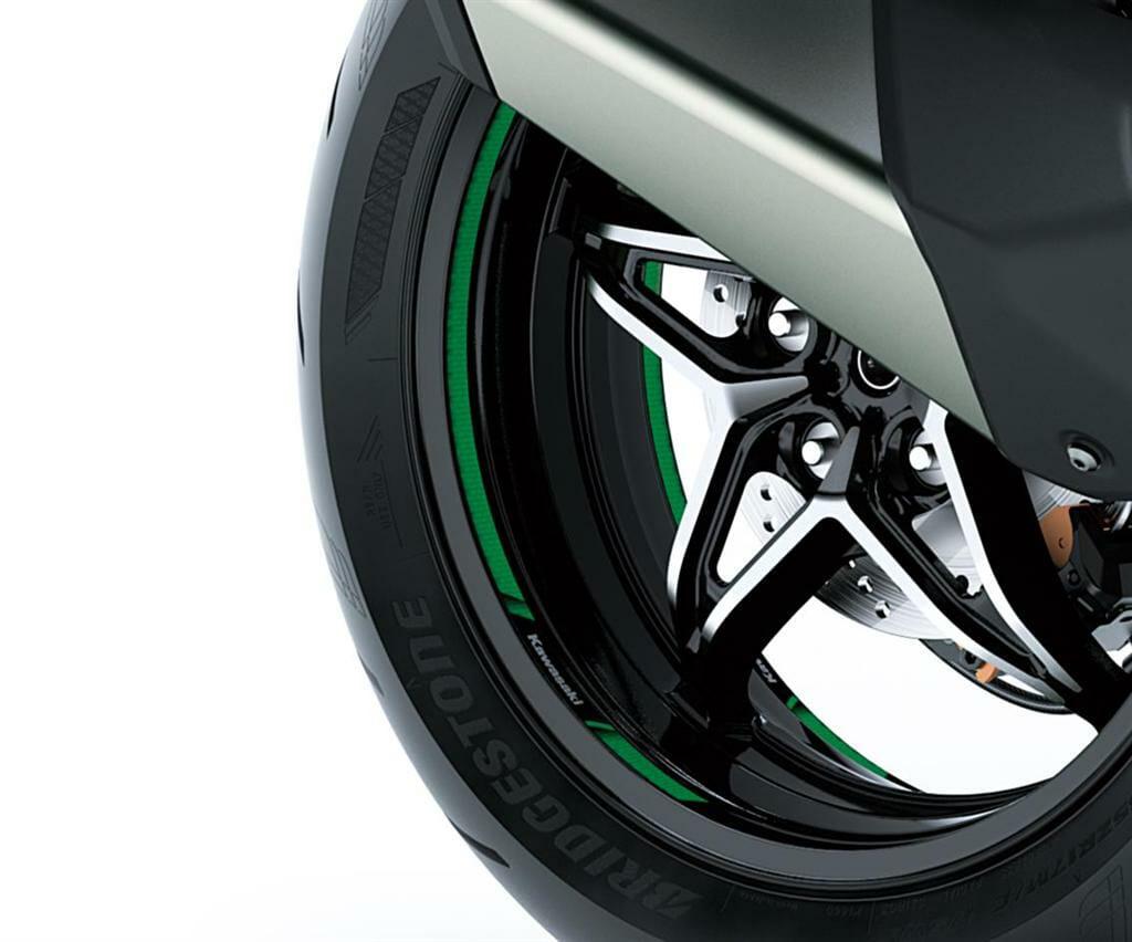 Σετ Αυτοκόλλητης Ταινίας Ζαντών, Πράσινο (Ninja H2 SX)
