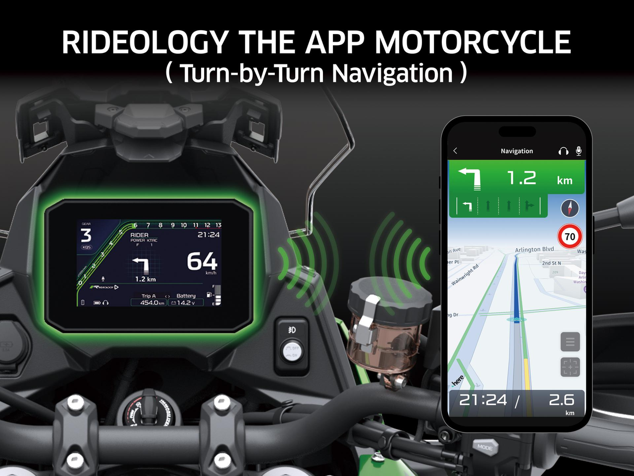 RIDEOLOGY THE APP MOTORCYCLE με Φωνητικές Εντολές και Πλοήγηση
