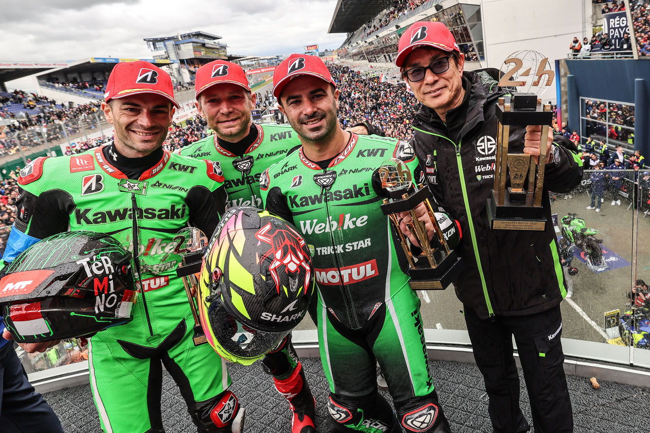 Ewc_24_H_Mans_2025_Race-KAWASAKI WEBIKE TRICKSTAR, Formula EWC, RAMOS ALVARO Roman, DI MEGLIO Mickael, LEBLANC Grégory, KawasakiZX 10R